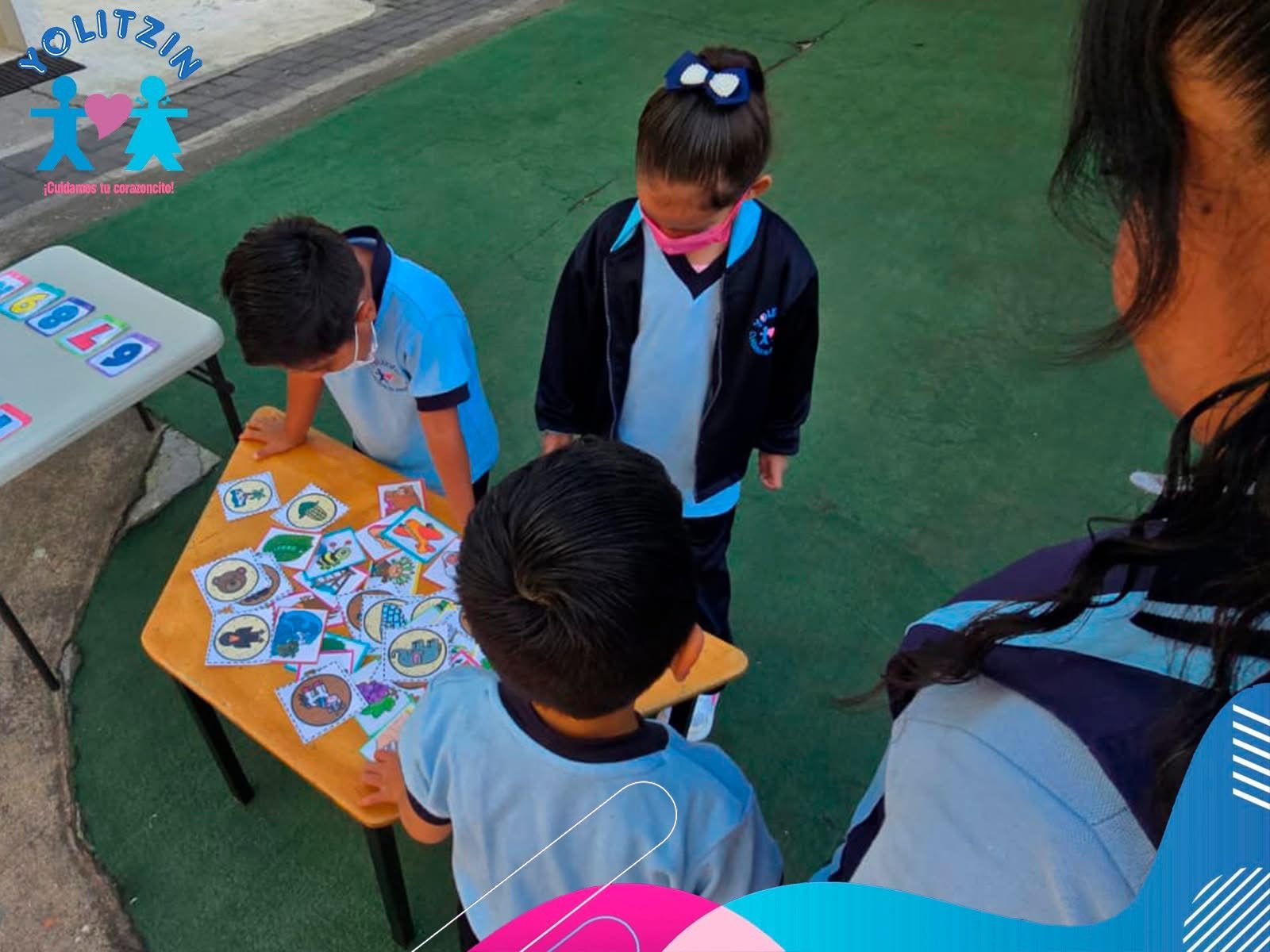 Niños en actividad de aprendizaje